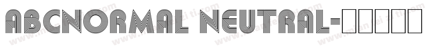 ABCNormal Neutral字体转换